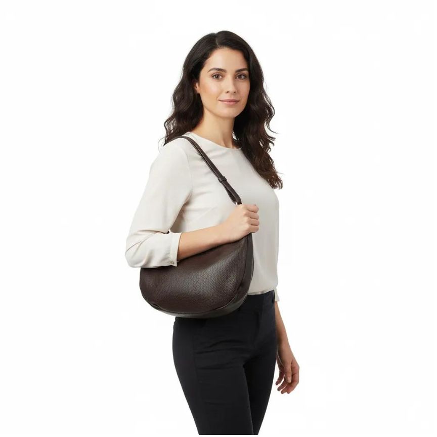 Italienische Damen Schultertasche - Vielseitig, schlicht & edel