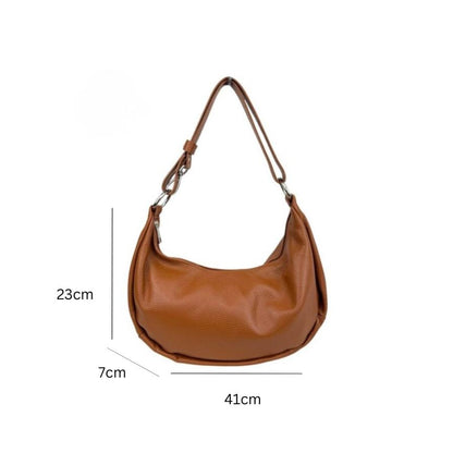 Italienische Damen Schultertasche - Vielseitig, schlicht & edel