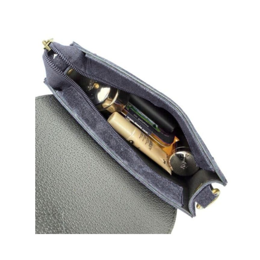 Damen Schultertasche aus Wildleder mit Fronttasche - modern, vielseitig, beliebt