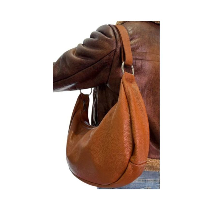 Italienische Damen Schultertasche - Vielseitig, schlicht & edel