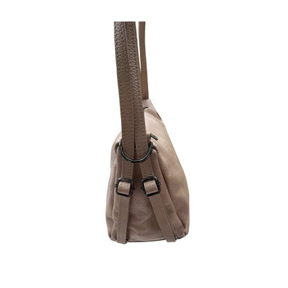 Damen Schultertasche mit Rucksack-Funktion und versteckter Tasche