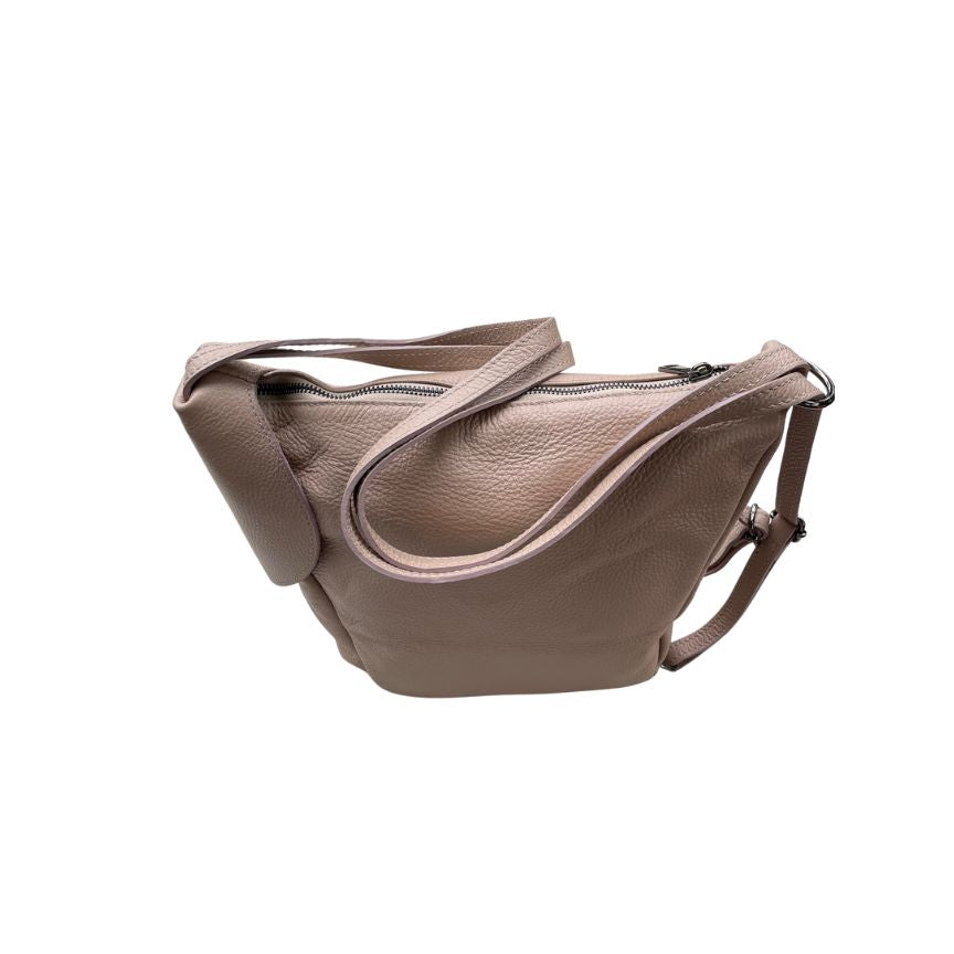 Damen Schultertasche mit Rucksack-Funktion und versteckter Tasche