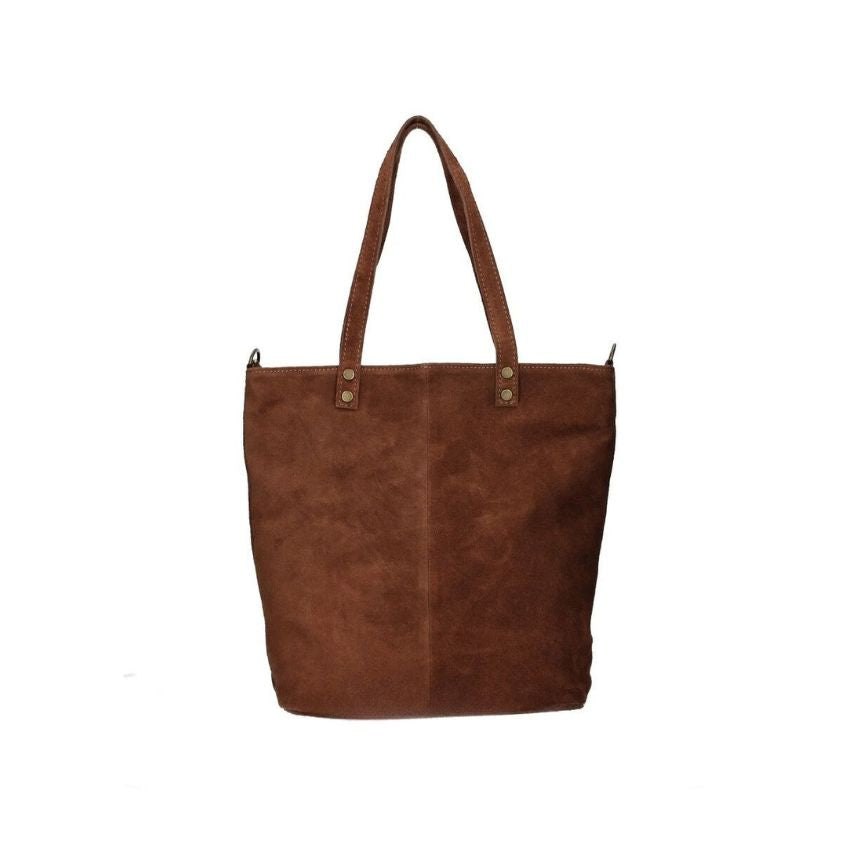Damen Shopper aus Wildleder - Mittelgroß, Elegant und Praktisch