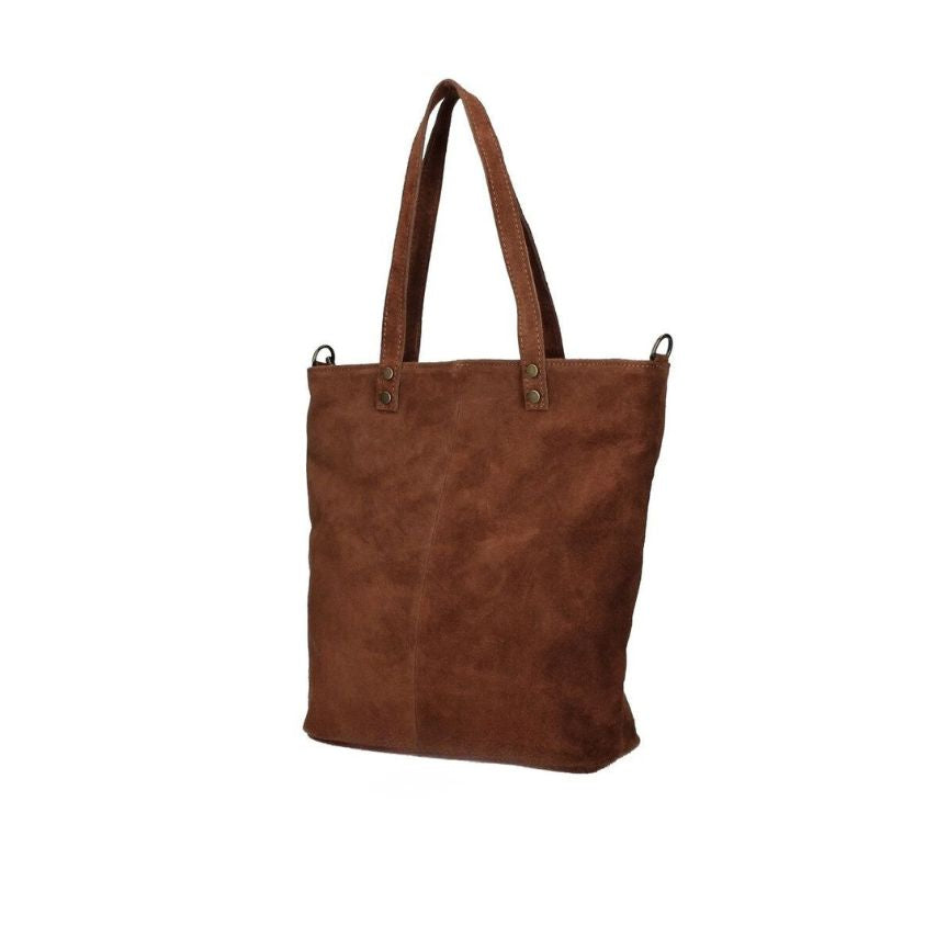 Damen Shopper aus Wildleder - Mittelgroß, Elegant und Praktisch