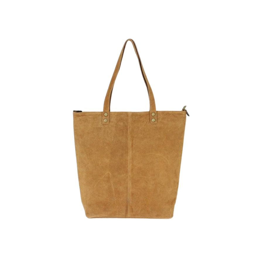 Damen Shopper aus Wildleder - Mittelgroß, Elegant und Praktisch