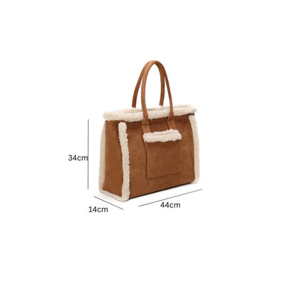 Tote Bag im Shearling Style - weich, stilvoll und perfekt für den Alltag