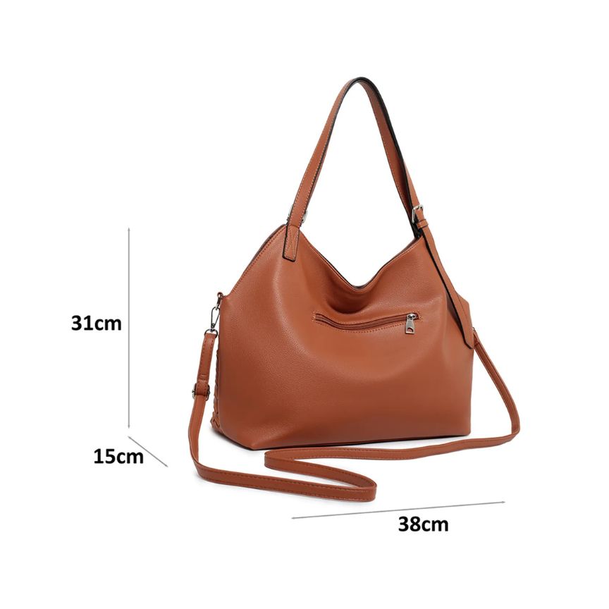 Damen Umhängetasche mit Darts-Muster - elegant, geräumig & stilvoll