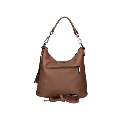 Italienische Leder Umhängetasche Damen - praktischer Shopper