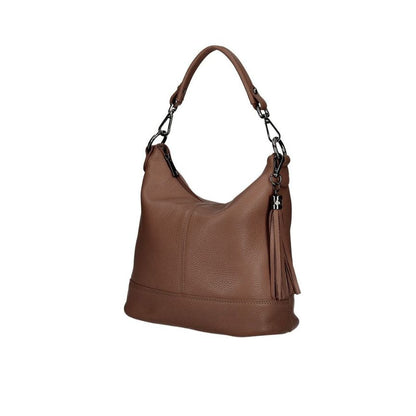 Italienische Leder Umhängetasche Damen - praktischer Shopper