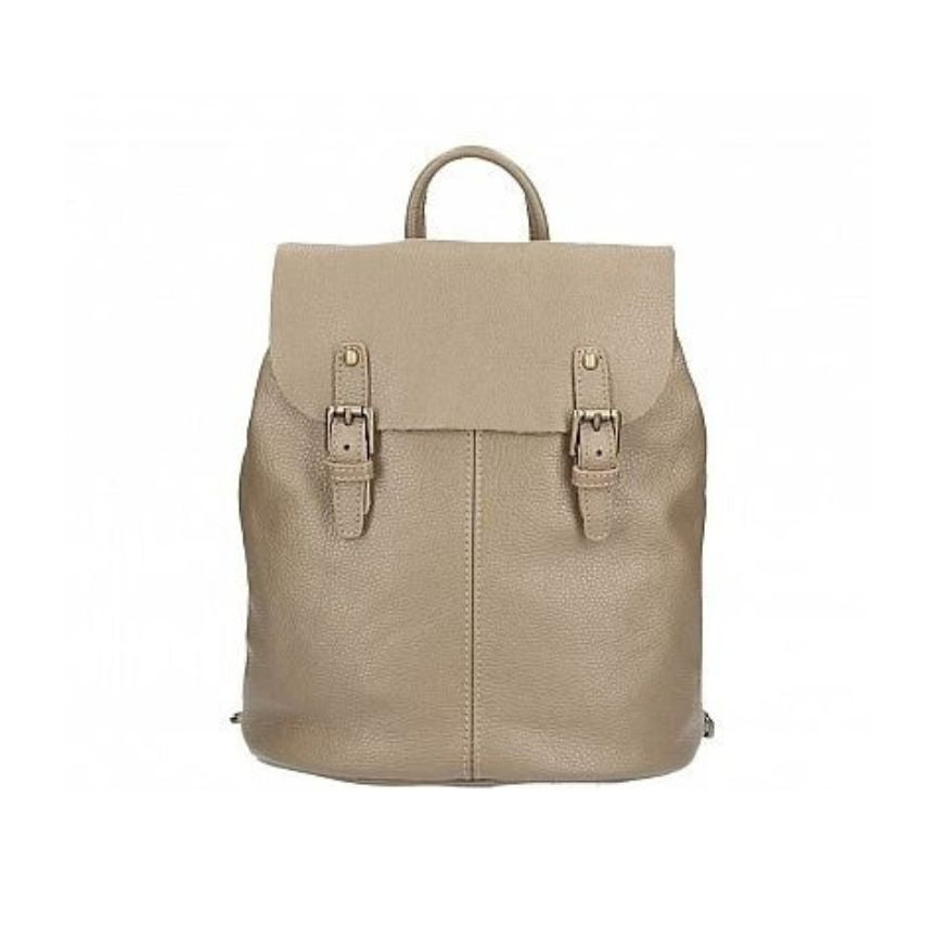 Damen Fashion-Rucksack aus Echtleder - elegant, schlicht, praktisch