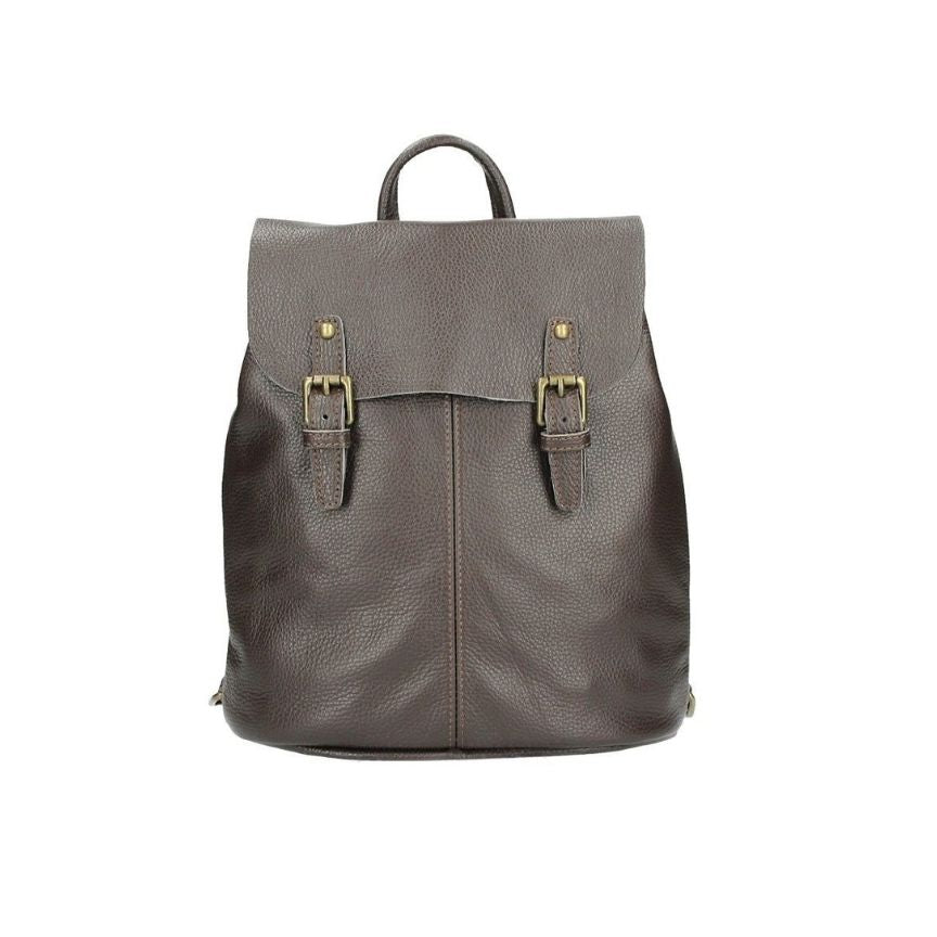Damen Fashion-Rucksack aus Echtleder - elegant, schlicht, praktisch