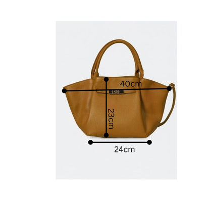 "Martina" - Damen Henkeltasche - Stilvolle Lederhandtasche mit Henkeln