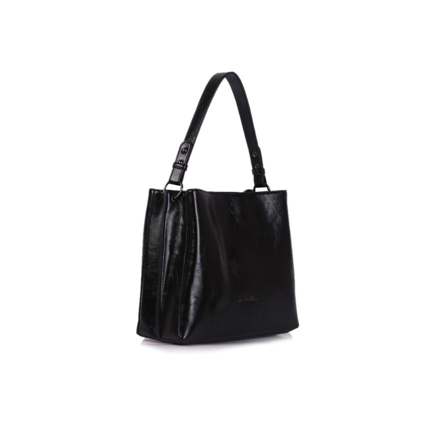 Damen Shopper Tasche - elegant & schlicht mit zwei Fächern