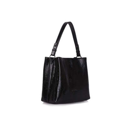 Damen Shopper Tasche - elegant & schlicht mit zwei Fächern