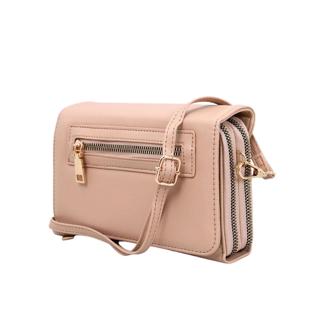 Hochwertige minimalist Umhängetasche Crossbag für Abende, Party und besondere Anlässe rosa
