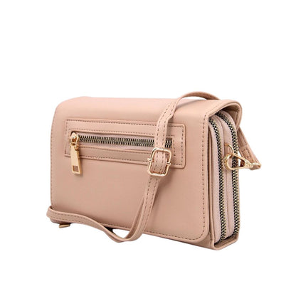 Hochwertige minimalist Umhängetasche Crossbag für Abende, Party und besondere Anlässe rosa