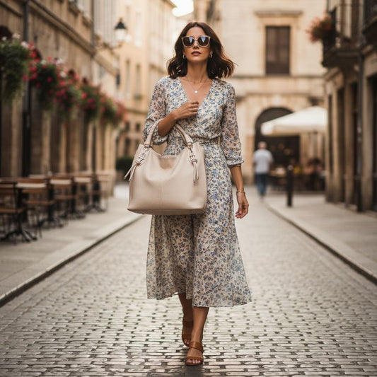 Trendige Damen Shopper Tasche - groß & praktisch