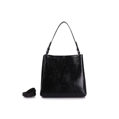 Damen Shopper Tasche - elegant & schlicht mit zwei Fächern