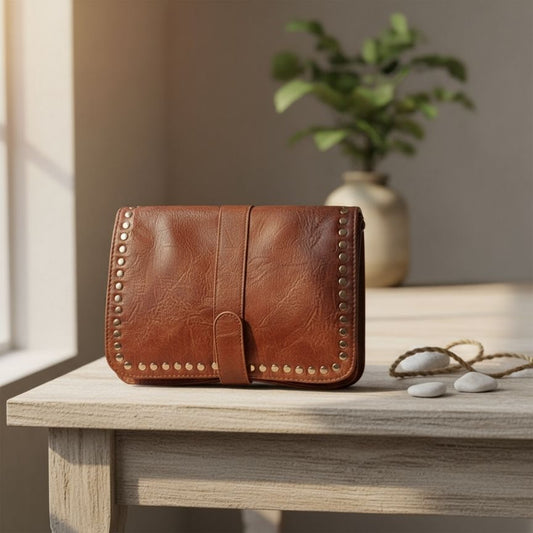 Elegante Damenhandtasche mit Nieten - Alltagstauglich