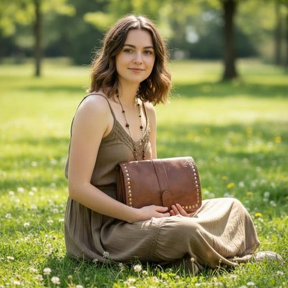 Elegante Damenhandtasche mit Nieten - Alltagstauglich