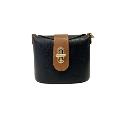 Zorai - Damenhandtasche aus Leder - Zweifarbige Schultertasche