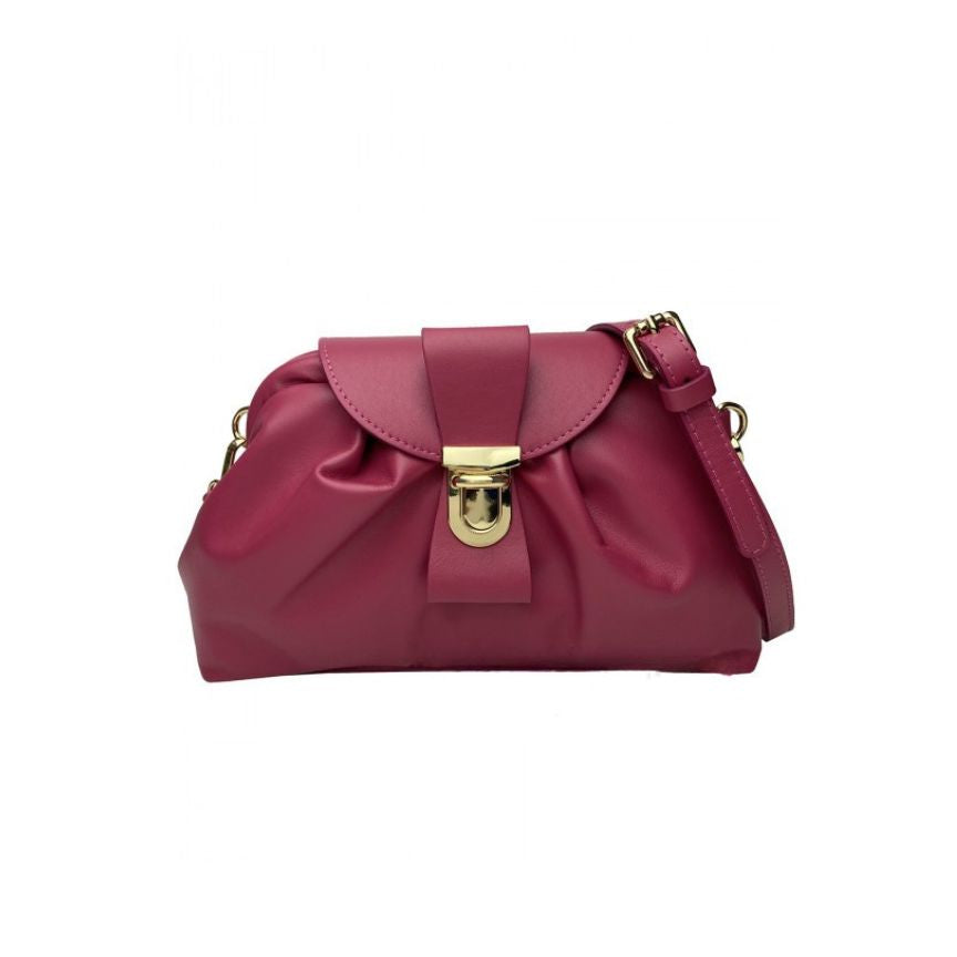 "Ruby" Damenhandtasche aus Echtleder - Schultertasche mit Schnallenverschluss