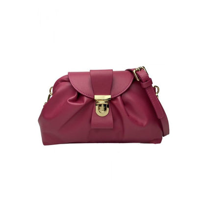 "Ruby" Damenhandtasche aus Echtleder - Schultertasche mit Schnallenverschluss