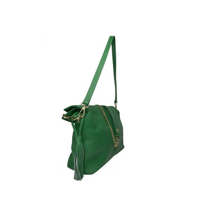 "Doris" Damenhandtasche aus Leder - Elegante Schultertasche mit Doppelklappe