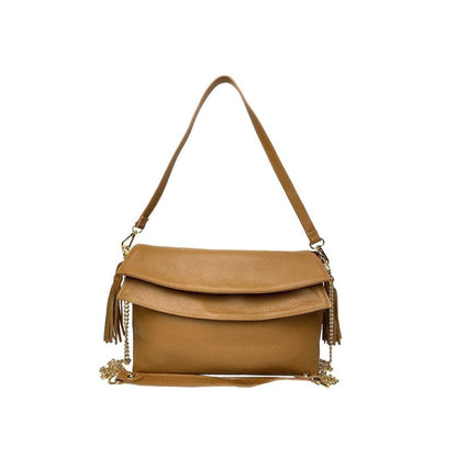 "Doris" Damenhandtasche aus Leder - Elegante Schultertasche mit Doppelklappe