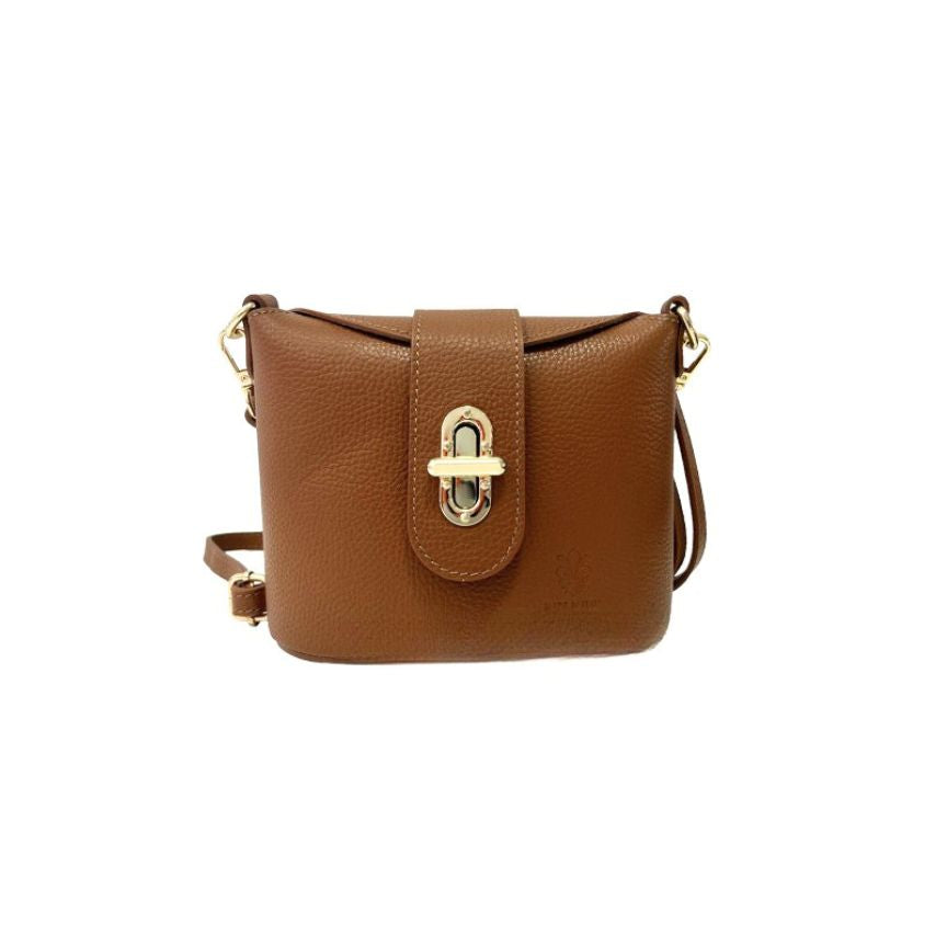 Zorai - Damenhandtasche aus Leder - Zweifarbige Schultertasche