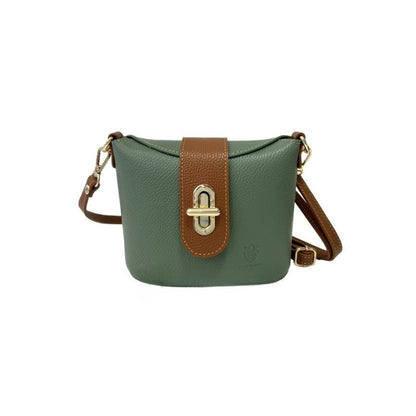 Zorai - Damenhandtasche aus Leder - Zweifarbige Schultertasche