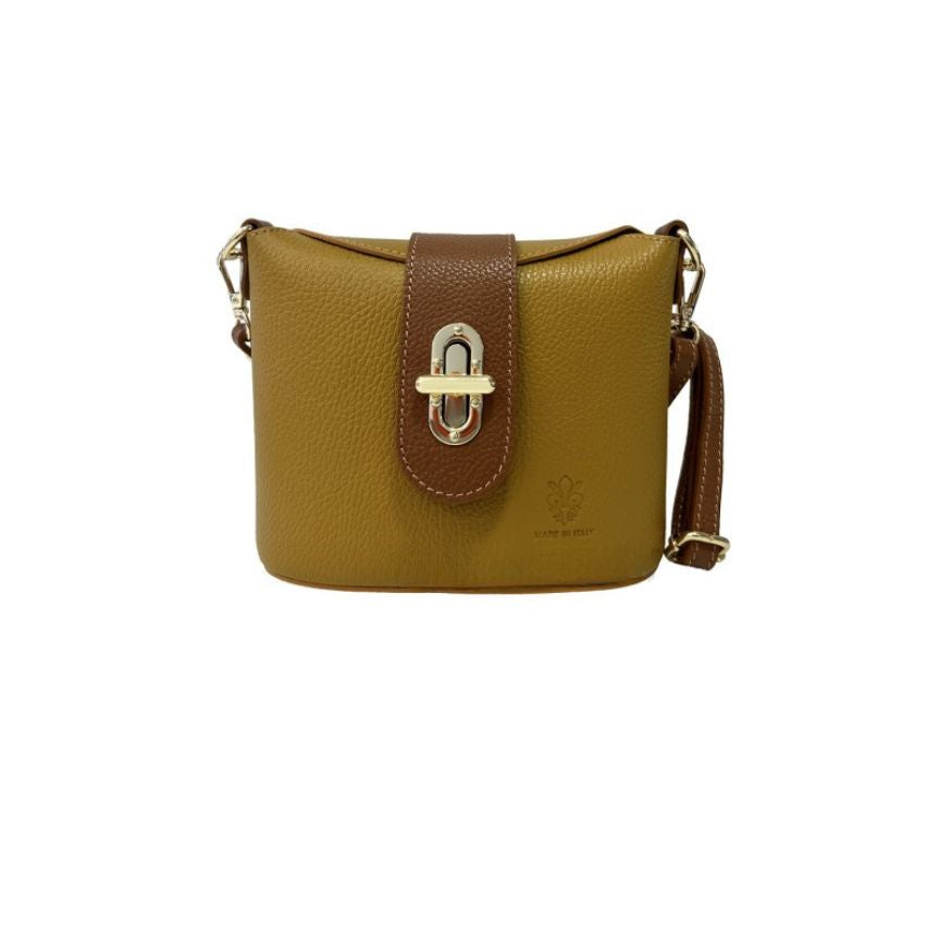Zorai - Damenhandtasche aus Leder - Zweifarbige Schultertasche