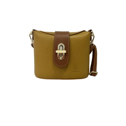 Zorai - Damenhandtasche aus Leder - Zweifarbige Schultertasche