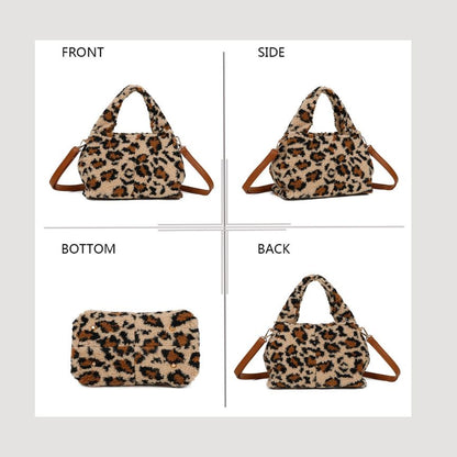 Damenhandtasche im Leoparden-Fell-Design: Klein, elegant, trendy