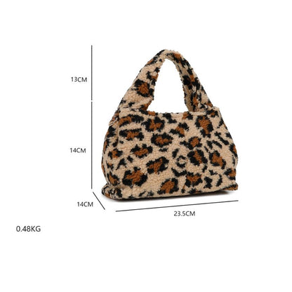 Damenhandtasche im Leoparden-Fell-Design: Klein, elegant, trendy