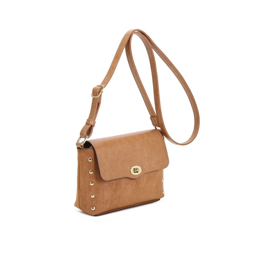 Damenhandtasche mit edlen Metalldetails - mittelgroß, elegant & luxuriös