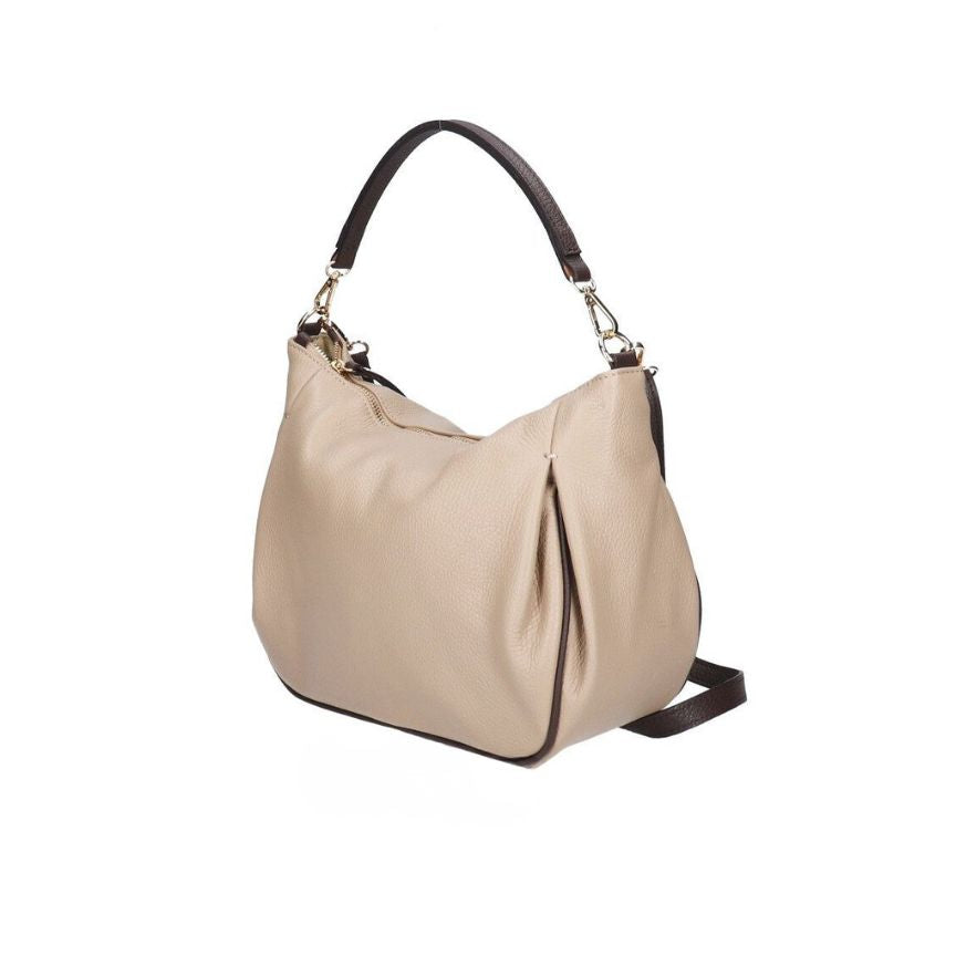 Luna - Die stilvolle zweifarbige Echtlederhandtasche für den Alltag - modern & sommerlich