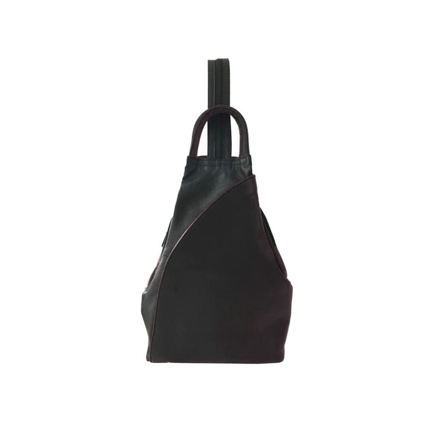 Echtleder Rucksack - Mittelgroß, Modern & Stilvoll mit 2 Fächern.