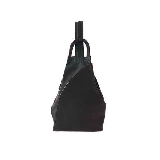 Echtleder Rucksack - Mittelgroß, Modern & Stilvoll mit 2 Fächern.