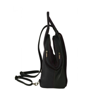 Echtleder Rucksack - Mittelgroß, Modern & Stilvoll mit 2 Fächern.