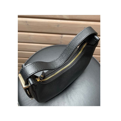 Edel Damen Halbmond-Handtasche aus Leder - stilvoll für Alltag und Freizeit