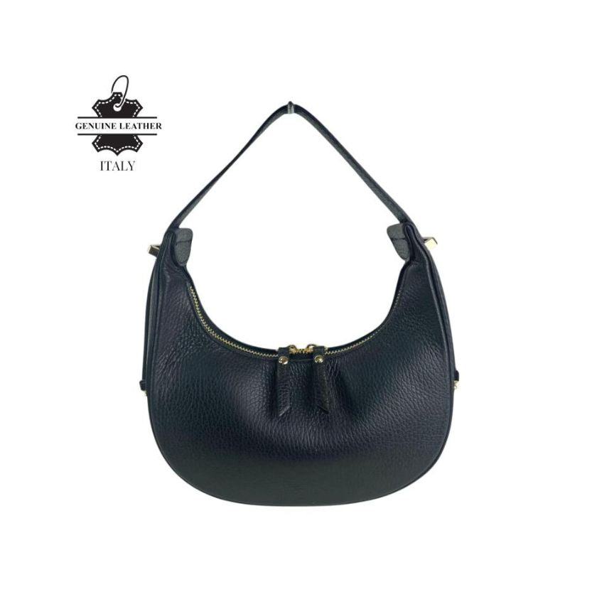 Edel Damen Halbmond-Handtasche aus Leder - stilvoll für Alltag und Freizeit