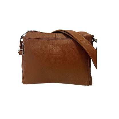 Edle Crossbody-Bag aus Leder - 3 Fächer, Modern & Praktisch