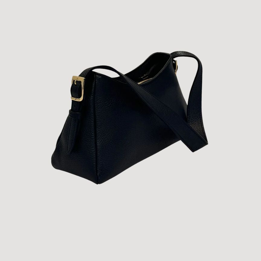 Edle Damenhandtasche mit kurzem Henkel - modernes, schlichtes & elegantes Design