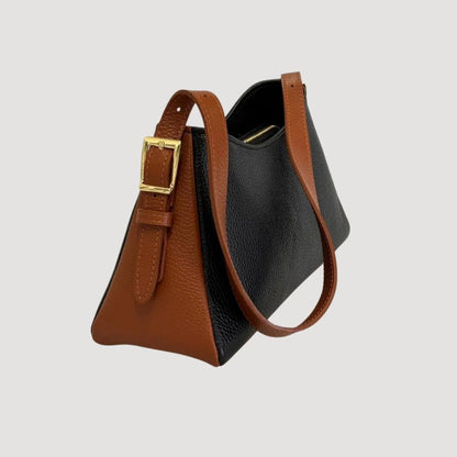 Edle Damenhandtasche mit kurzem Henkel - modernes, schlichtes & elegantes Design