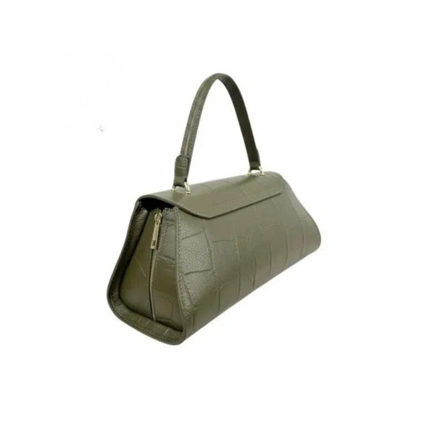 "Christell" - Elegante Lederhandtasche mit Henkel - stilvoll und eventtauglich