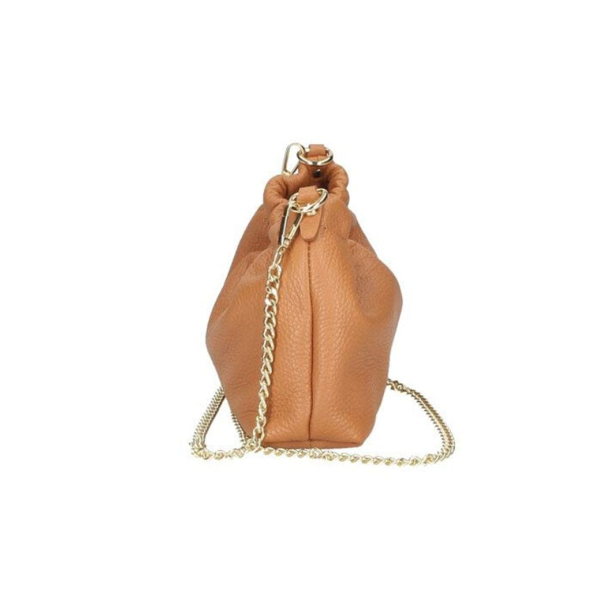 Edle Lederhandtasche mit Kettenriemen - elegant & eventtauglich