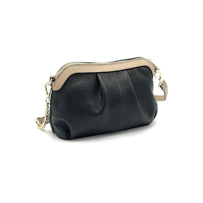 Edle Damen-Handtasche aus Echtleder - handgefertigt in Italien.