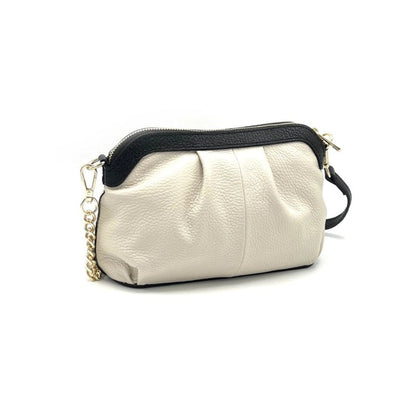 Edle Damen-Handtasche aus Echtleder - handgefertigt in Italien.