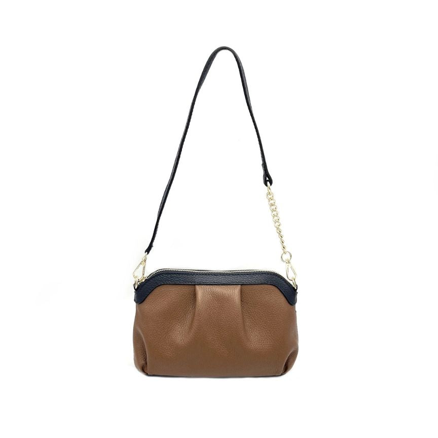 Edle Damen-Handtasche aus Echtleder - handgefertigt in Italien.